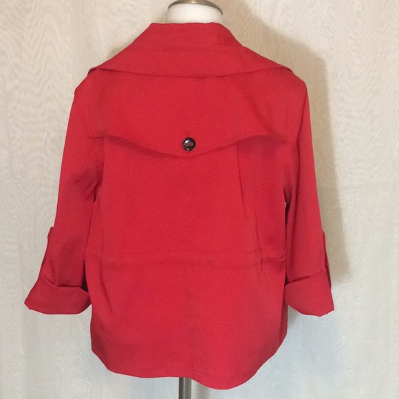 Ruby Rd red jacket with pockets - Picture 2 of 10